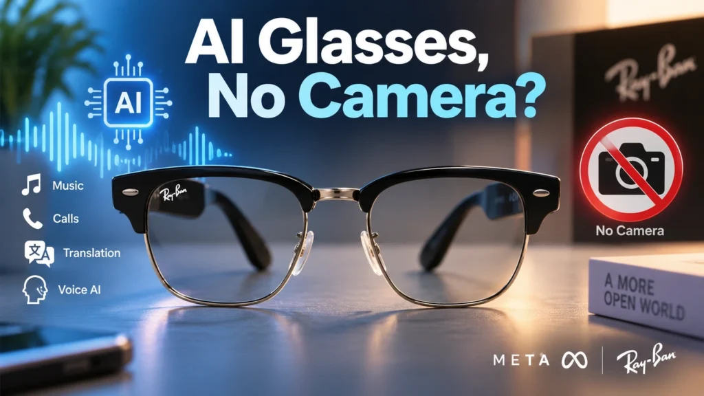 Why Did Meta Make AI Glasses Without a Camera—and What Can They Still Do?