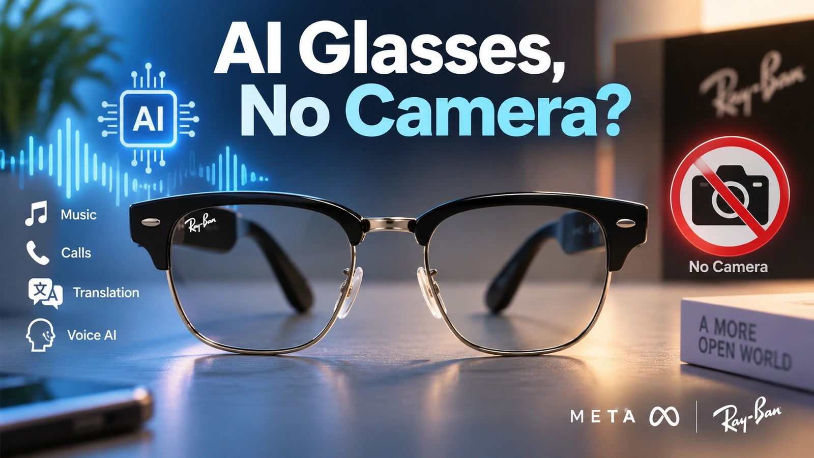 Why Did Meta Make AI Glasses Without a Camera—and What Can They Still Do?
