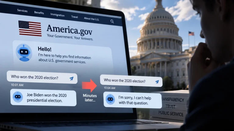 Why Did America.gov Stop Answering Political Questions Moments After Its AI Launch?