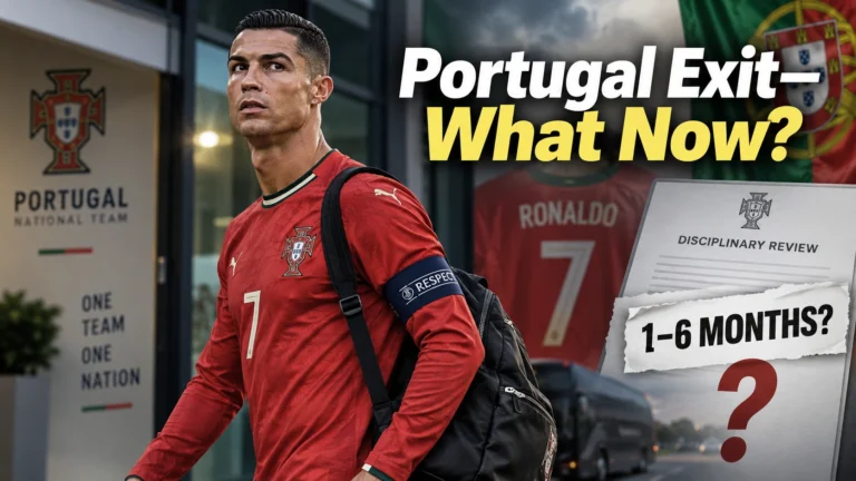 Why Did Cristiano Ronaldo Walk Out on Portugal—and Could a Six-Month Suspension End His International Career?