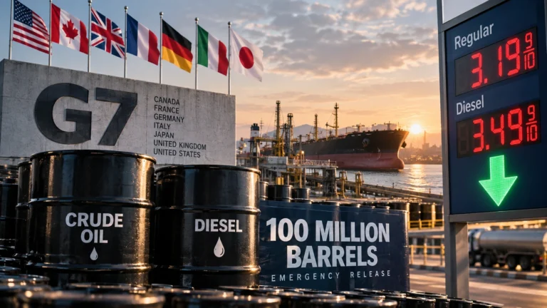 Why Is the G7 Releasing 100 Million Barrels of Oil and Diesel—and Will It Lower U.S. Fuel Prices?