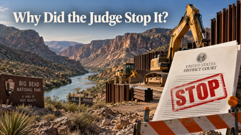 Why Did a Federal Judge Halt Trump’s Border Wall Project in Big Bend—and What Happens Next?