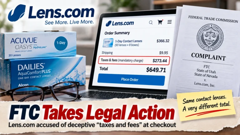 Why Is the FTC Suing Lens.com—and How Can “Taxes & Fees” Double the Advertised Price?