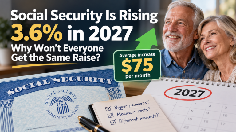 Social Security Is Rising 3.6% in 2027—Why Won’t Everyone Get an Extra $75?