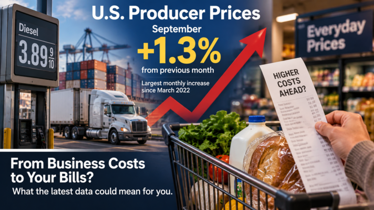 Why Did U.S. Wholesale Prices Jump 1.3%—and Could Your Bills Rise Next?
