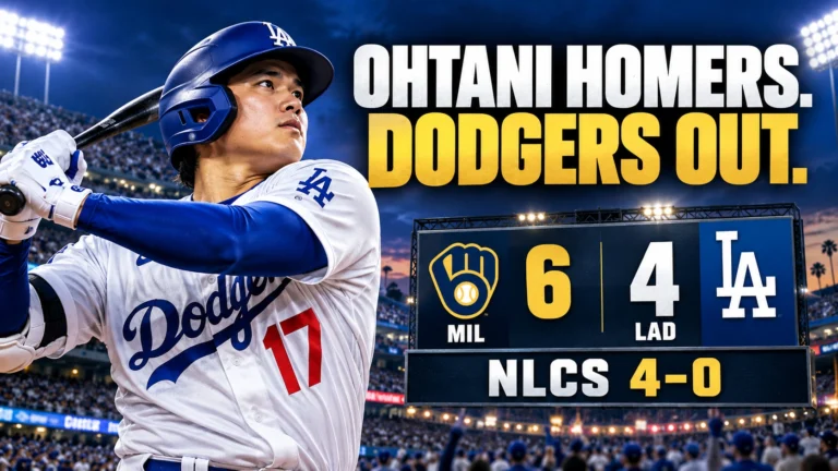 Why Did the Dodgers Get Swept by the Brewers Despite Ohtani’s Three-Run Homer?