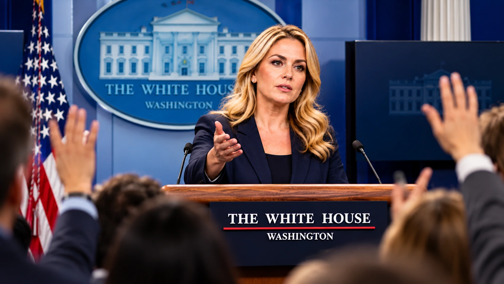 Editorial comparison of Trump's public remarks, White House officials' account, and reports of Katie Zacharia's departure