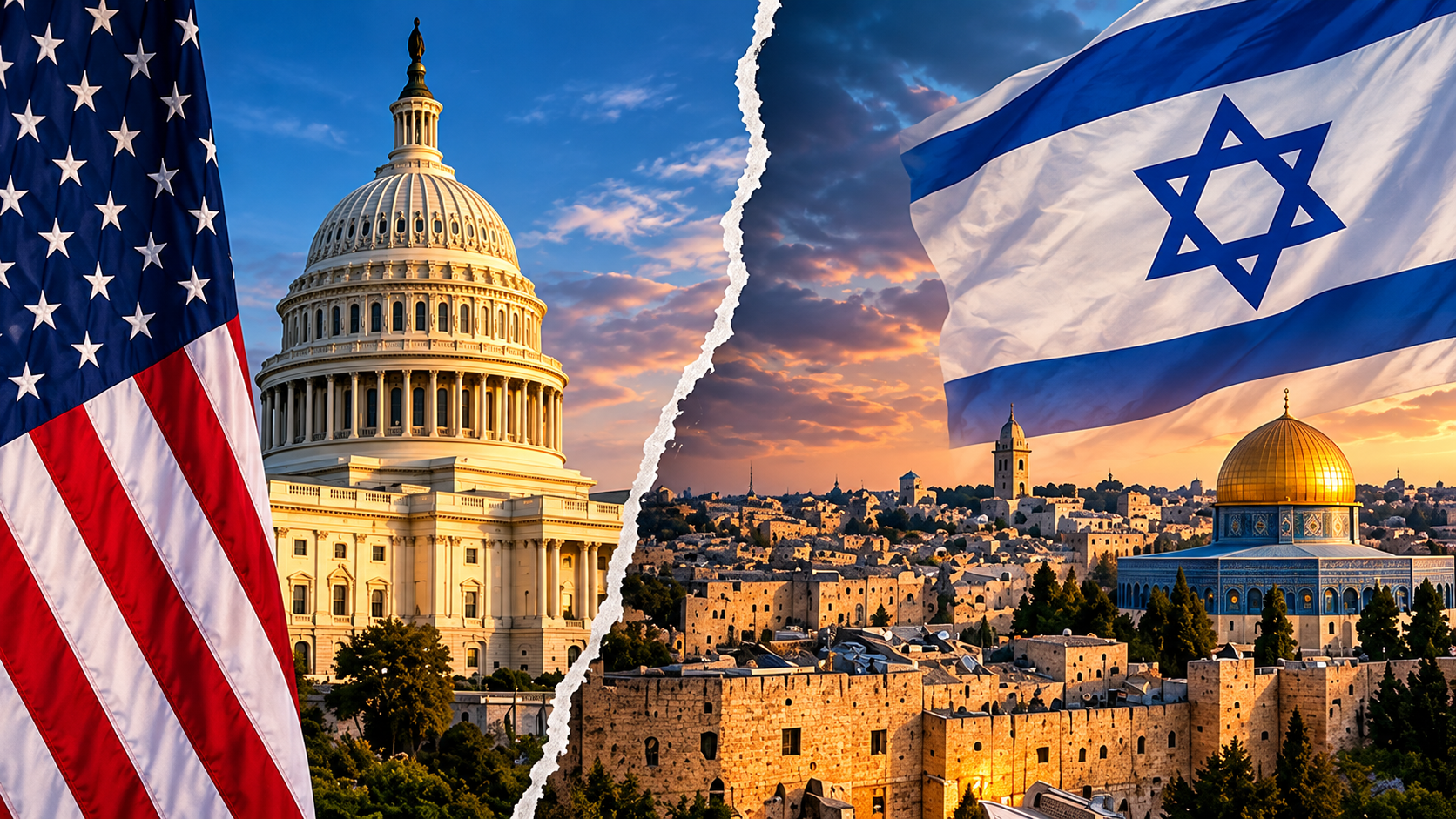 Diagram distinguishing the possible effects of Trump's endorsement on Israeli voters from the separate process of forming a parliamentary coalition