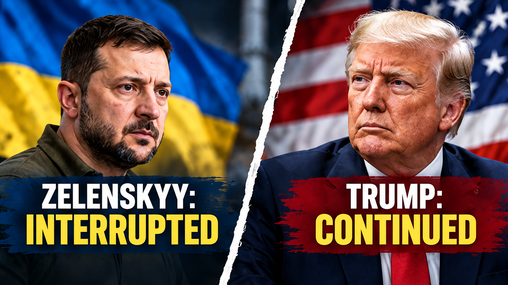 Infographic comparing Zelenskyy's account of interrupted missile warnings with Trump's statement that U.S. intelligence sharing continued