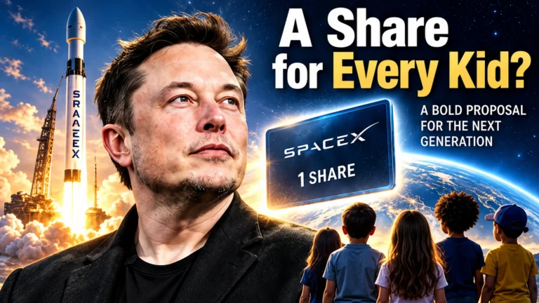 Elon Musk Says Every American Child Will Get SpaceX Stock. How Would That Work?