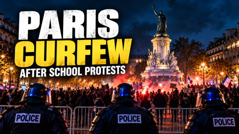 Why Are Parts of Paris Under Curfew After Protests Over Schools and Living Costs?