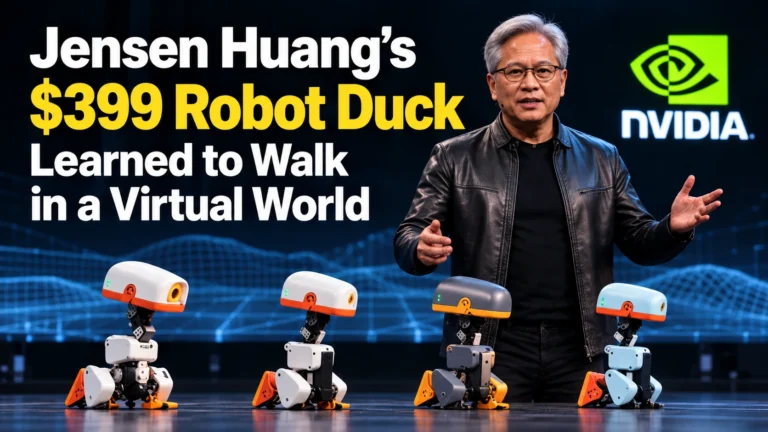 Jensen Huang’s $399 Robot Duck Learned to Walk in a Virtual World. How Does That Work?