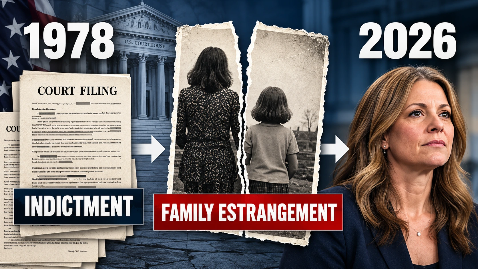 Timeline from 1978 criminal charges and the siblings' separation from their mother to the renewed controversy in 2026